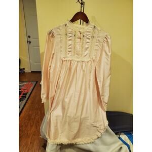 Vintage Christian Dior Pink Lace Nightgown Size Small